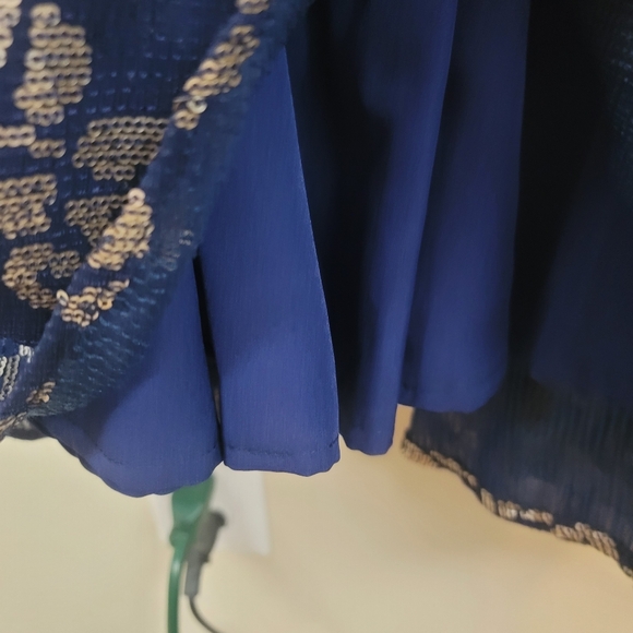 The Saree Room Navy Iris Maxi Skirt size S - Picture 4 of 8